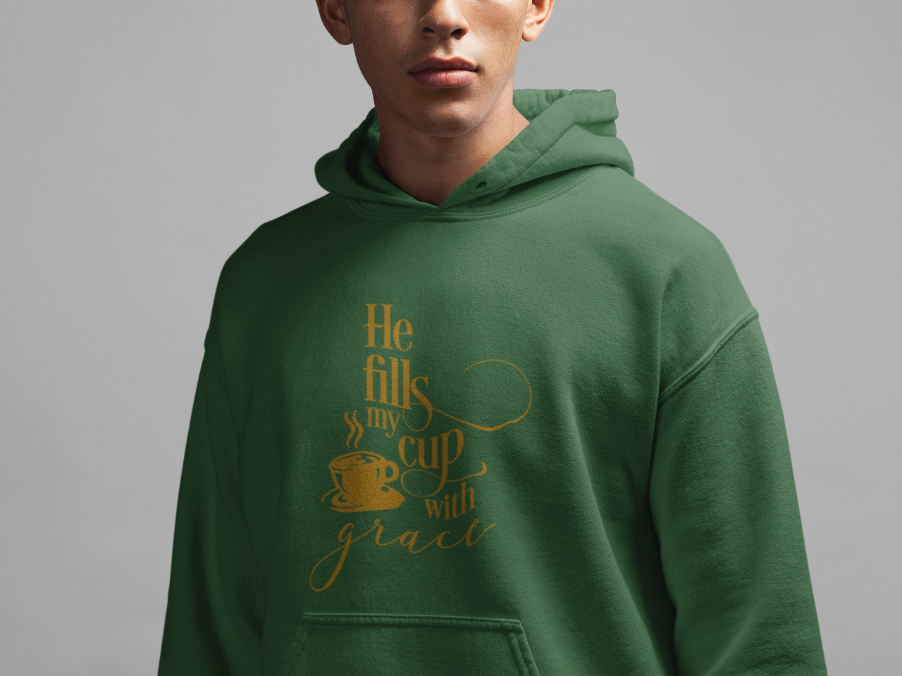 Толстовка: He fills my cup with grace