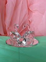 Статуетка лебідь з кристалом 6 см