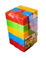 Кубики детские цветные 45 элементов.Кубики пластмассовые для малышей