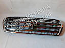 Решітка радіатора Toyota Land Cruiser 200 стиль 2012-2015 (сіра + хром), фото 3