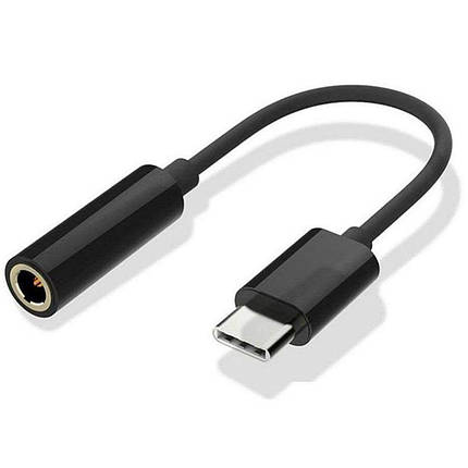 Перехідник адаптер audio USB Type-C — 3.5 мм Alitek Classic Black, фото 1