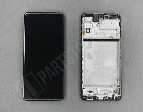 Дисплей SAMSUNG M515 black m51 2020 (GH82-23568A) сервісний оригінал в зборі з рамкою, фото 2