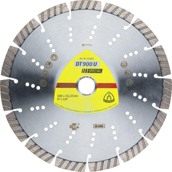 Диск алмазний відрізний Klingspor DT 900 U Special (230x22.23 мм) (325045)