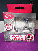 Megalight Ultra Н4+120% General Electric - на 120% больше света (Венгрия) (цена за две лампы)