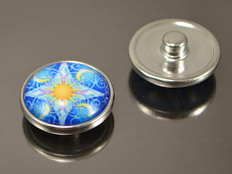 Кнопка Noosa скло, Сонце та Місяць #51