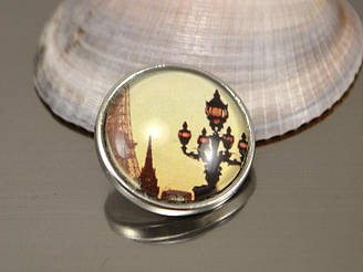 Кнопка Noosa скло, вечірній Париж #57