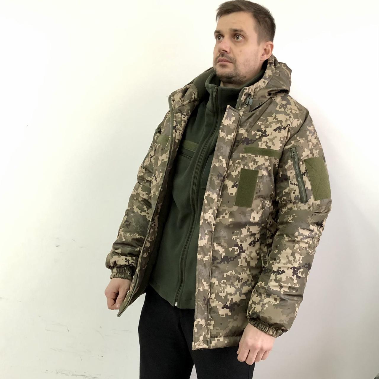 Куртка дюспо на трикотажі, колір піксель, розмір 44-56