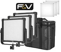 Светодиодный студийный видео свет F&V K4000S SE Bi-Color 3 Light Kit/EU/UK KIT КОМПЛЕКТ (3 лампы) (18020032)