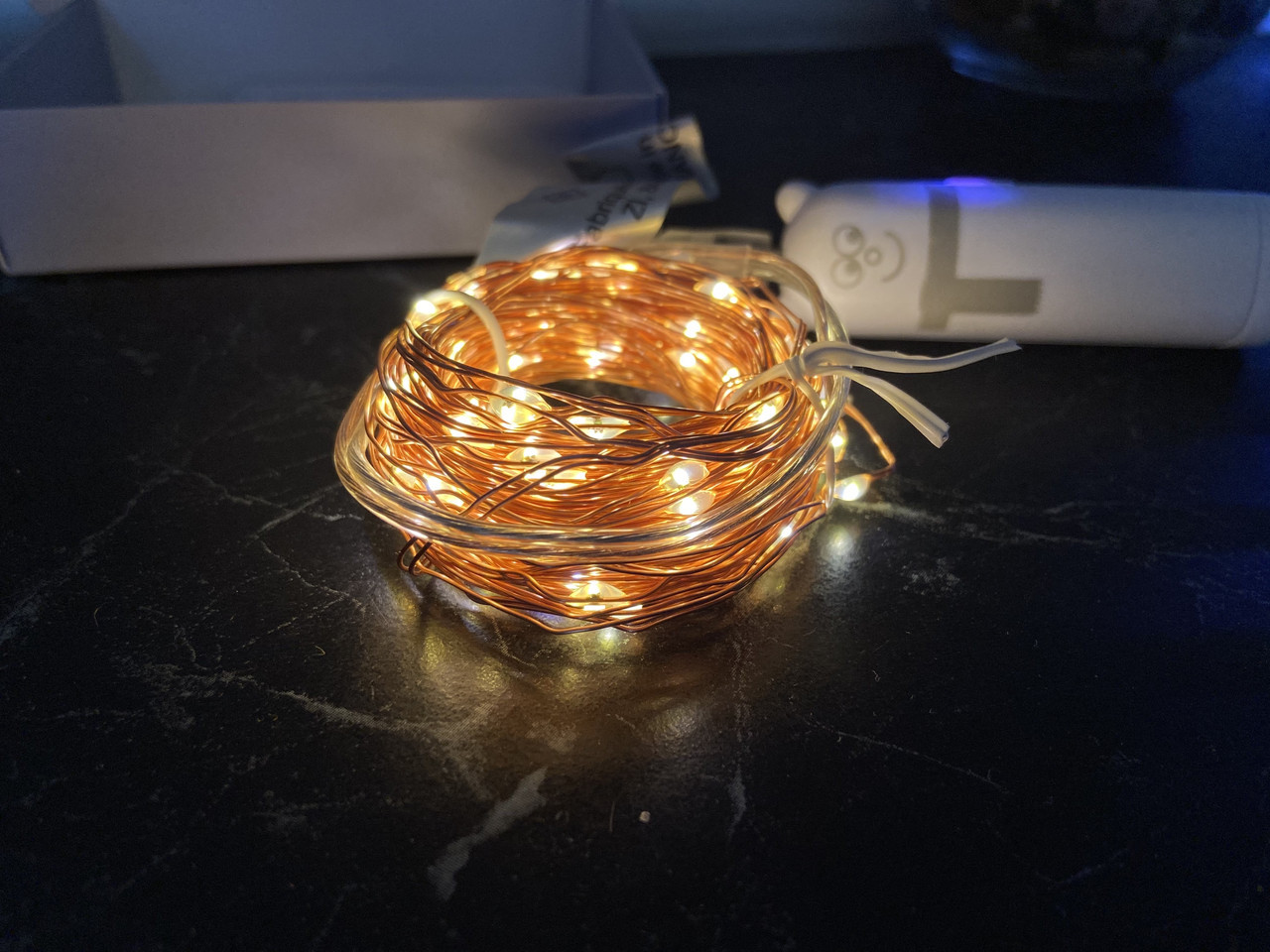 LED-гірлянда мікролед powerbank Світлодіодна гірлянда. Виробництво Франція.