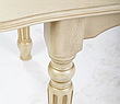 Стіл обідній розкладний в класичному стилі Венеція Мікс меблі, колір слонова кістка + патина, фото 6