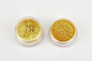 Пігмент перламутровий758 золото 20-100 μm, 2 мл
