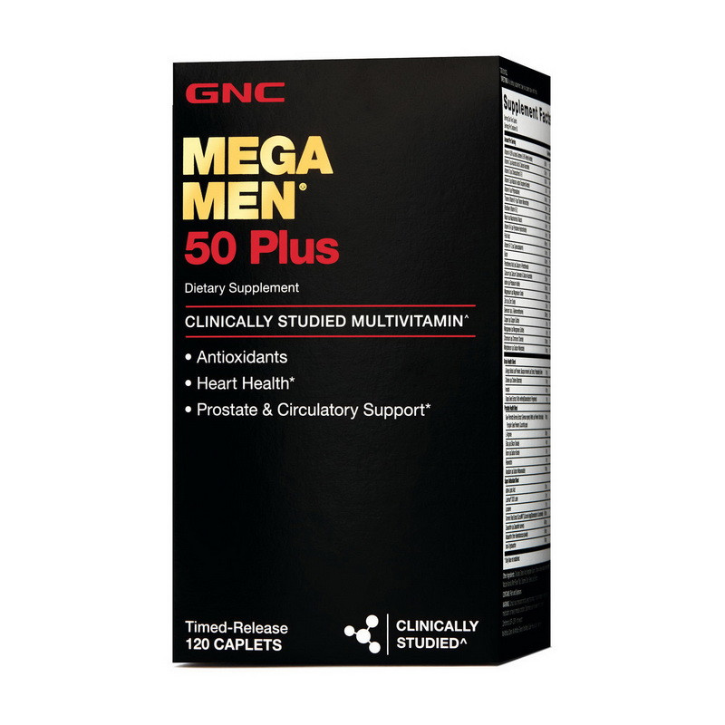 Вітаміни для чоловіків GNC Mega Men 50 Plus 120 капс