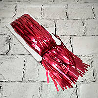 Шторка фольгована для фотозони завісу з дощику Червона матова 1х2 м (16145-5-18-6)