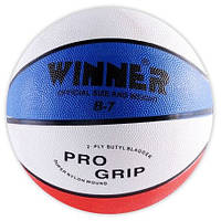 Мяч баскетбольный Winner Tricolor размер 5, 7 резиновый для зала-улицы (Winner-3)