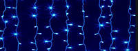 Гирлянда светодиодная новогодняя LED 3*0,45 метра DM бахрома-штора синий