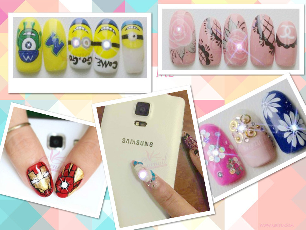 Світлодіодна Наклейка для нігтів NFC 1 штука з миготливим червоним світлодіодним ліхтарем - декор для нігтів