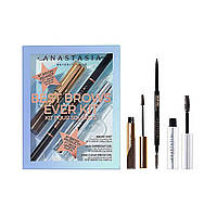 Набор Anastasia Beverly Hills Best Brows Ever Kit оттенок Dark Brown (pencil/0.08g + gel/2.5g + gel/2.2g)