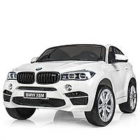 Детский электромобиль BMW (2 мотора по 35W, MP3, USB, двухместный) Bambi JJ2168EBLR-1 Белый