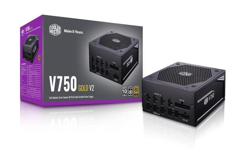 Блок живлення CoolerMaster V750 GOLD — V2 750W, 80+ Gold