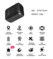 GPS Трекер мини SIM Seuno Osmewy GT020 GSM/GPRS маячок чип локатор WiFi LBS AGPS