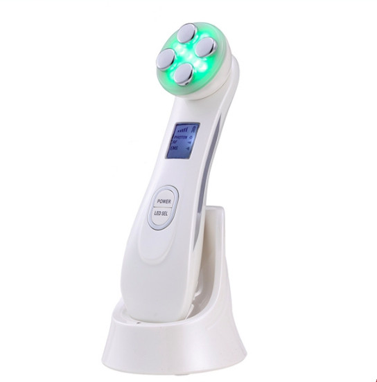 Мікроструми для обличчя багатофункціональні: EMS, електропорація, мезопорация, RF, LED, фото 1