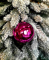 Красивые новогодние шары на елку 8 см гальваника разные цвета