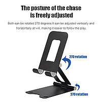 Підставка для смартфона настільна Phone Holder Remax Black, фото 5