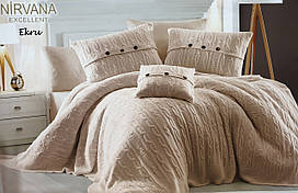 Комплект у язаного покривала з постільною білизною "First Choice"