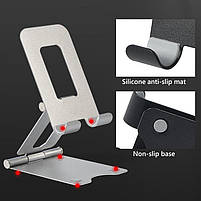 Підставка для смартфона настільна Phone Holder Remax Silver, фото 7