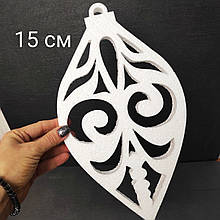 Новорічна прикраса. Напис з пінопласту. Іграшка з пінопласту