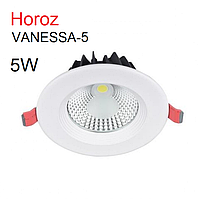 Вбудований світильник LED 5W 6400K Horoz VANESSA-5 точковий світлодіодний