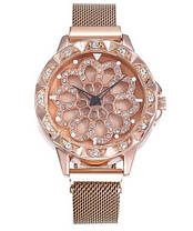 Годинник Rotation Watch РОЖЕВІ | жіночий наручний годинник | Годинник на браслеті жіночі, фото 2