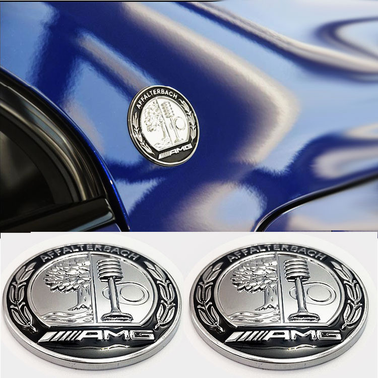 Эмблема шильдик Наклейка Мерседес Mercedes-Benz AMG на зяднюю стойку Серебро - фото 8 - id-p1298167849