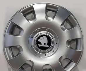 Ковпаки Skoda черн R14 (Комплект 4шт) SJS 209