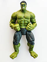 Ігрові фігурки місткі "Avengers", набір із 8 головних героїв — 17 см, світло, рухомі., фото 4