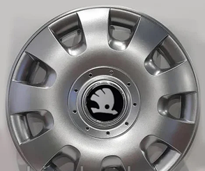Ковпаки Skoda черн R15 (Комплект 4шт) SJS 304