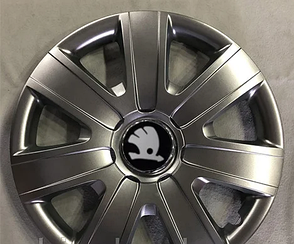Ковпаки Skoda черн R15 (Комплект 4шт) SJS 325