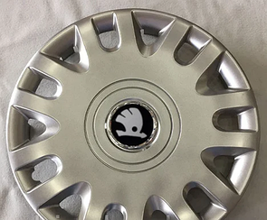 Ковпаки Skoda черн R15 (Комплект 4шт) SJS 333