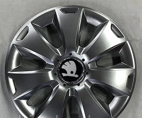 Ковпаки Skoda черн R15 (Комплект 4шт) SJS 335