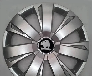 Ковпаки Skoda черн R16 (Комплект 4шт) SJS 411
