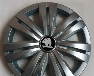 Ковпаки Skoda черн R17 (Комплект 4шт) SJS 501