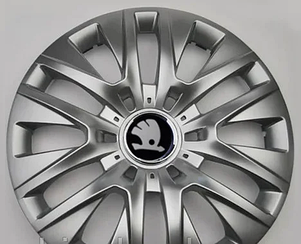 Ковпаки Skoda черн R16 (Комплект 4шт) SJS 429
