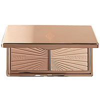 Палетка Charlotte Tilbury Mini Filmstar Bronze & Glow Light-Medium хайлайтер + бронзер 2 х 3.5 г