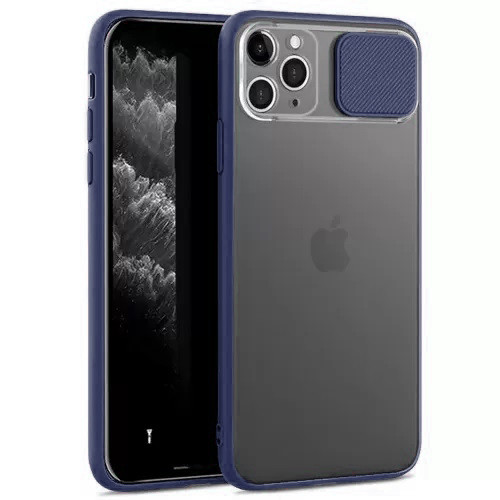 Чохол накладка xCase для iPhone 12/12 Pro Slide Hide Camera Dark blue