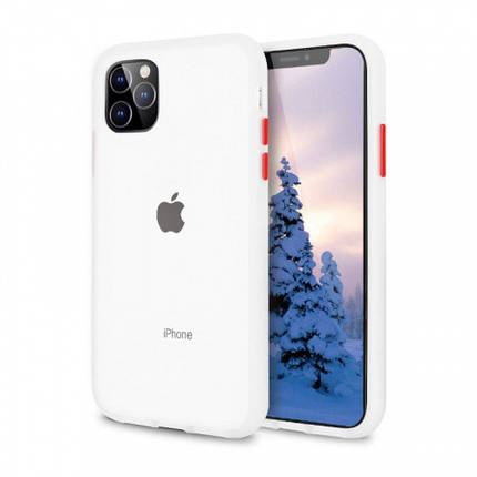 Чохол накладка xCase для iPhone 12 Mini Gingle series transparent red, фото 1