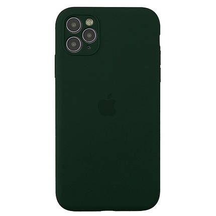 Чохол накладка xCase для iPhone 11 Pro Max Silicone Case Full Camera Forest green, фото 1