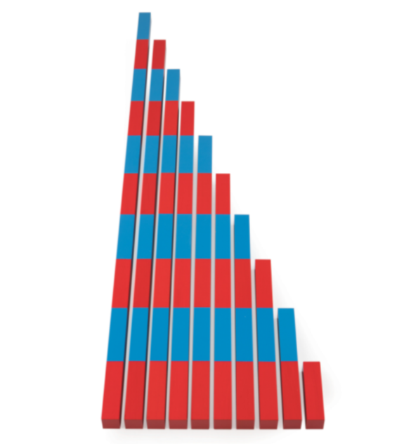 Дидактичний матеріал Математичні штанги методика Монтессорі Komarovtoys ММ0004, фото 1