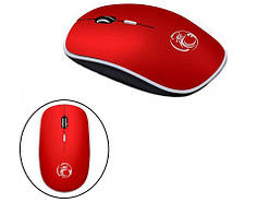 Бездротова миша мишка тиха плоска 1600dpi iMice G -1600, червона