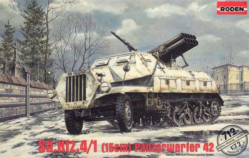 Пластикова модель 1/72 Roden 712 Німецкий бронеавтомобіль Sd.Kfz.4/1 Panzerwerfer 42, фото 1