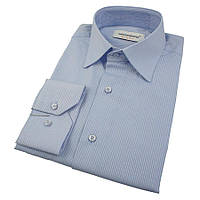 Бавовняна чоловіча сорочка Negredo 0310 NDS 11 в синьому кольорі